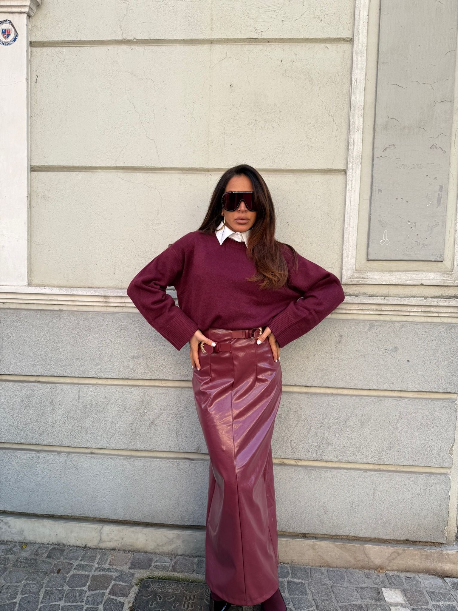 Longuette Carlotta in Ecopelle