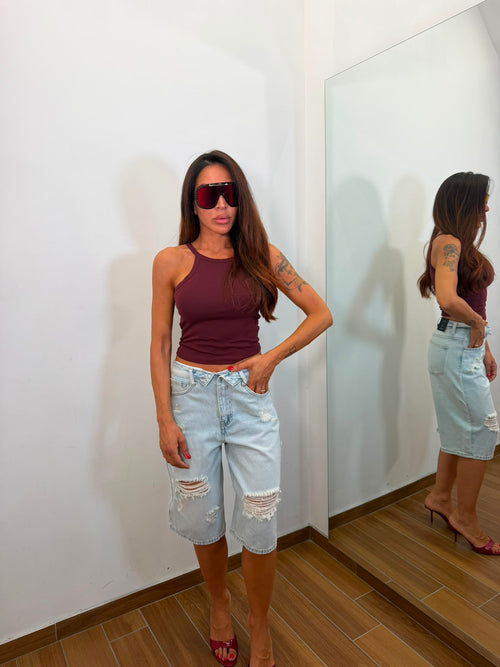 Bermuda denim chiaro