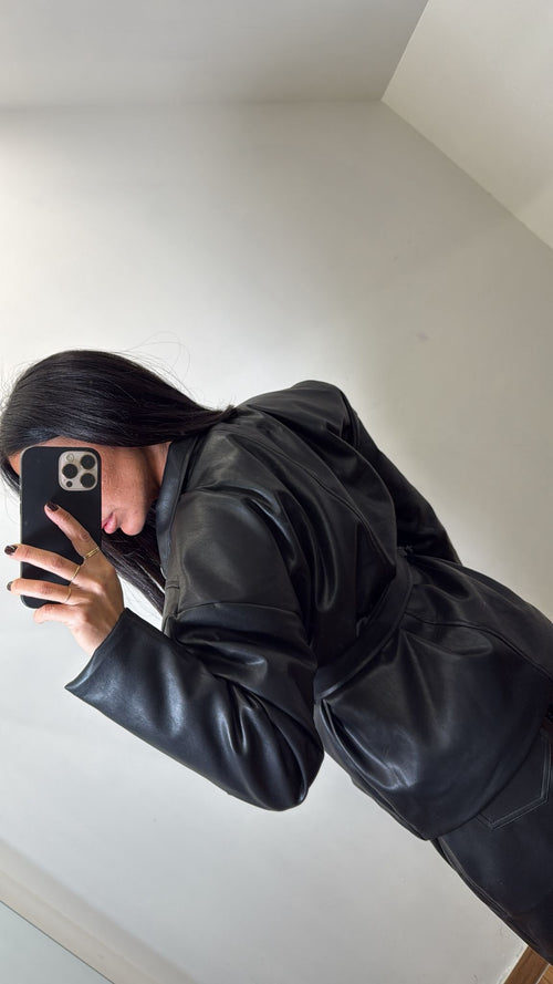 Jacket in ecopelle Ilary