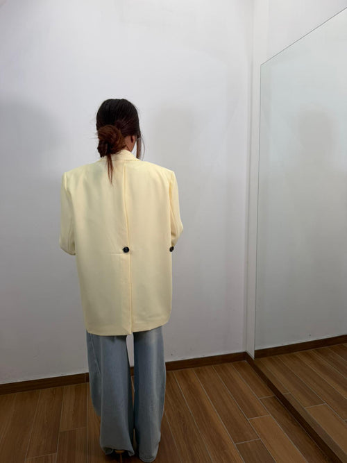 Blazer Simil Olivia Yellow