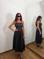 Long Dress Summer Pois