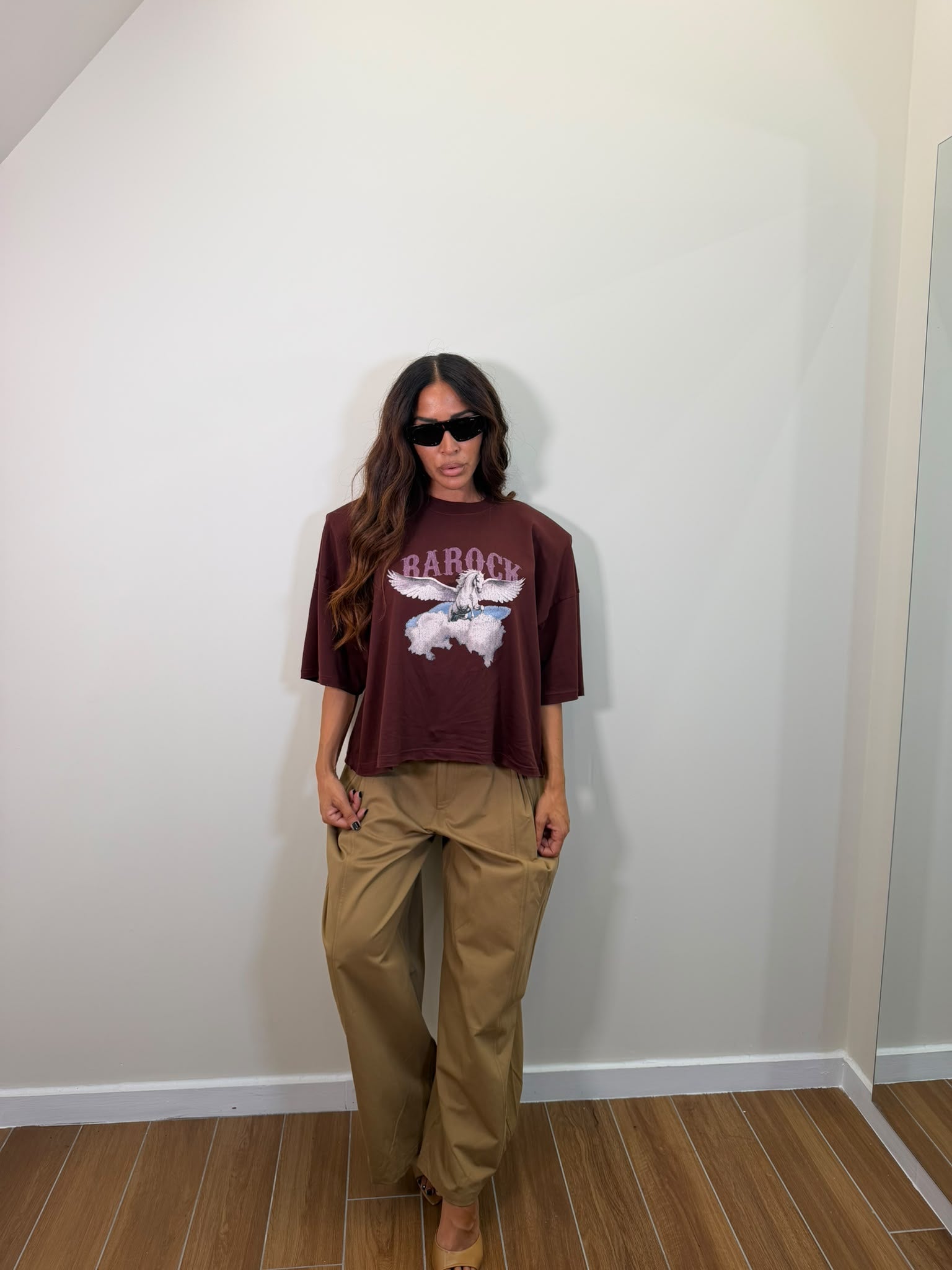 T-Shirt Barock Bordeaux