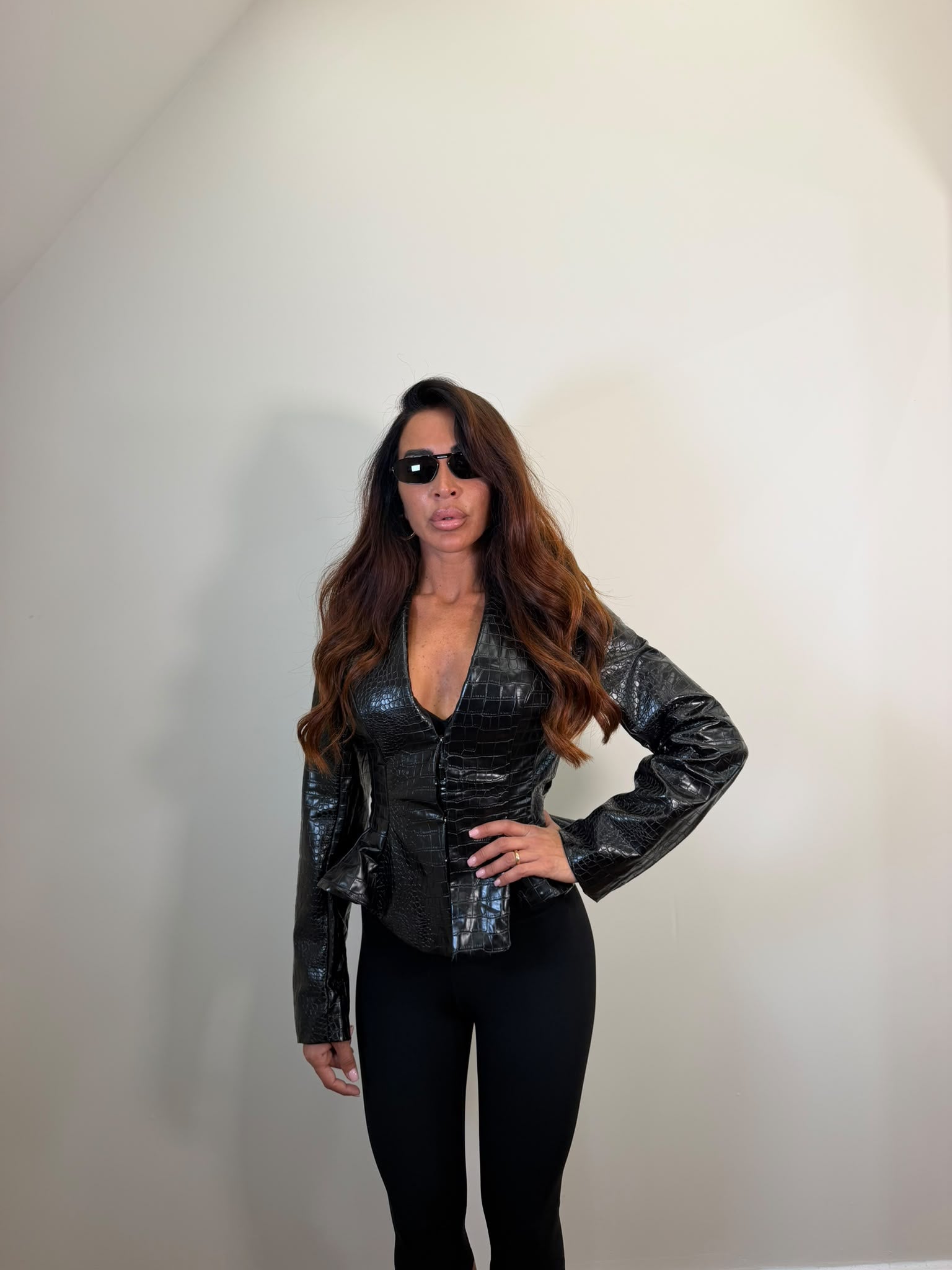 Blazer Pitonato Black