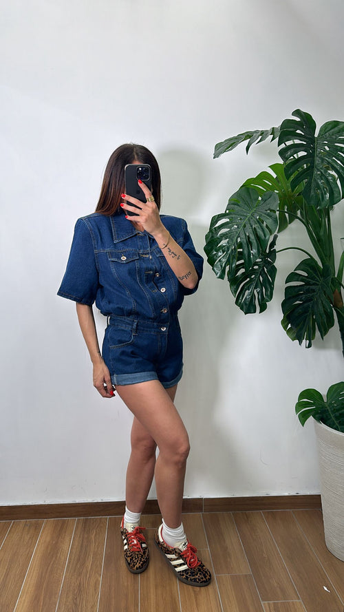 Tutina in denim Lucy