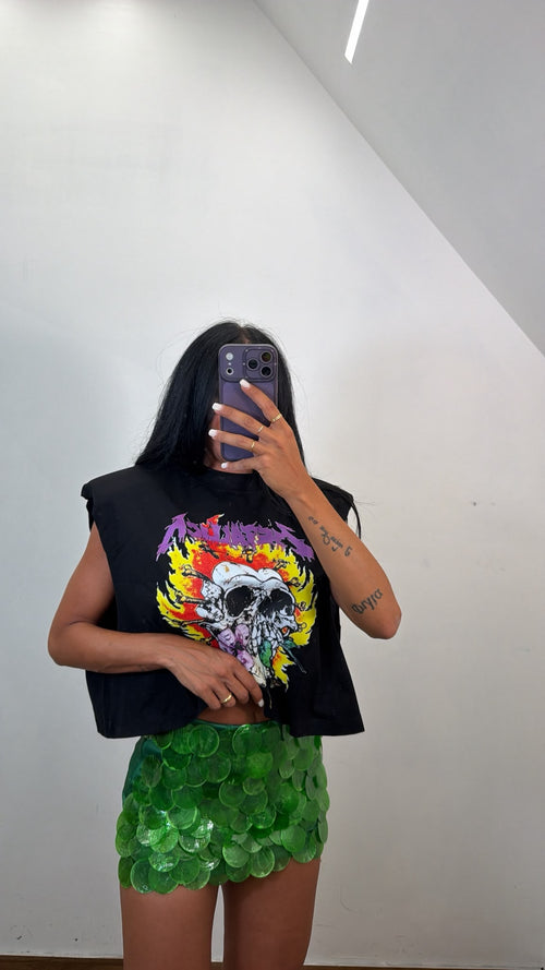 T-Shirt Crop Metallica
