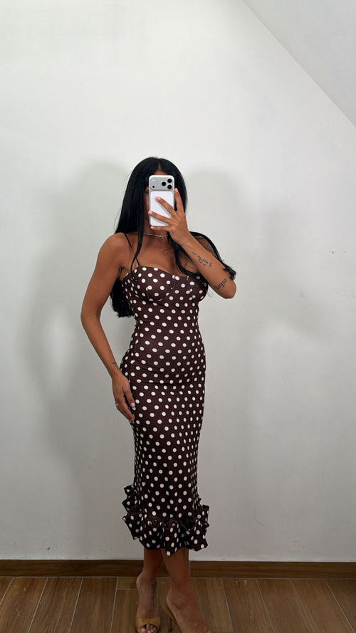 Dress Midi Pois