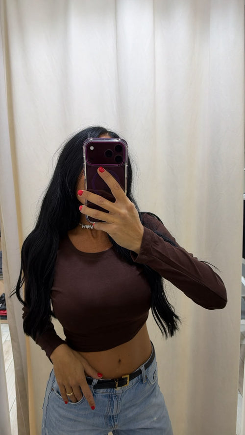 Maglia Crop Basic