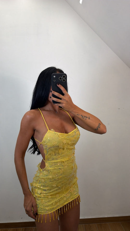 Mini Dress Yellow