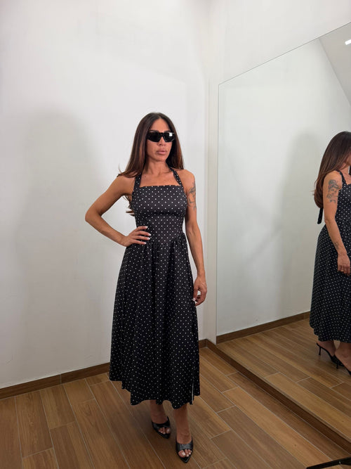 Long Dress Summer Pois