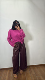 Pantalone Ballon in Ecopelle