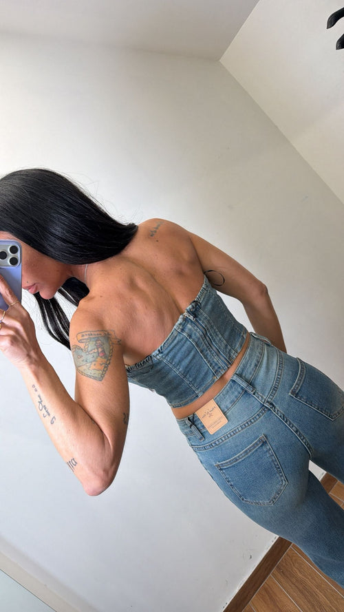 Top in denim