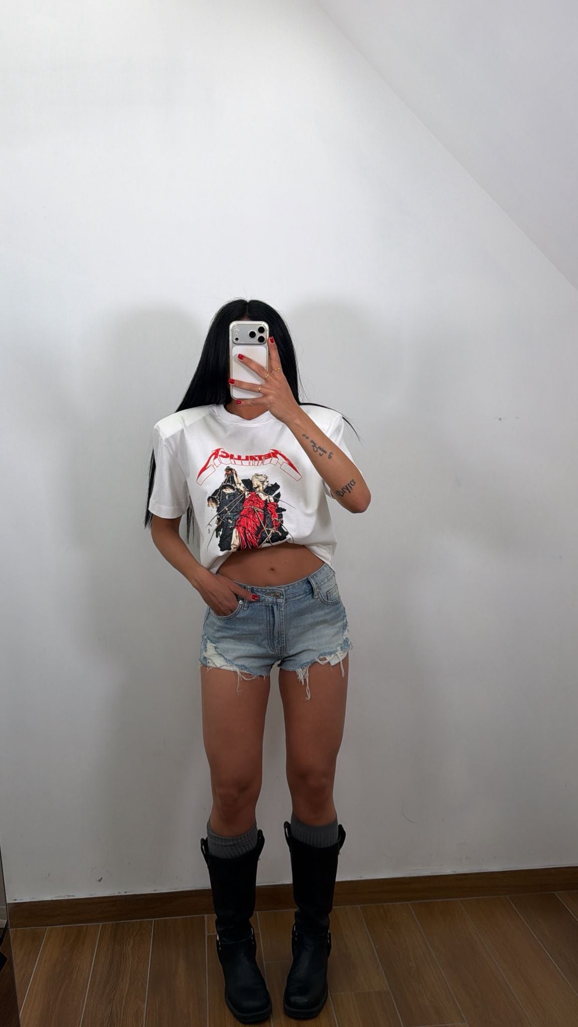 Mini Shorts in denim 502