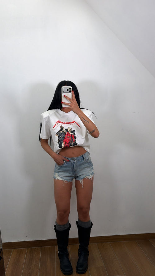 Mini Shorts in denim 502