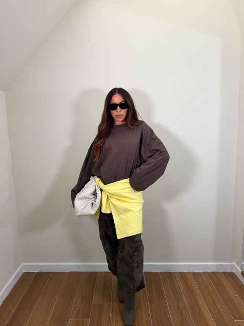 Shirt Over Basic Brown