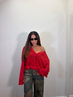 Maglia Serafino Rouge