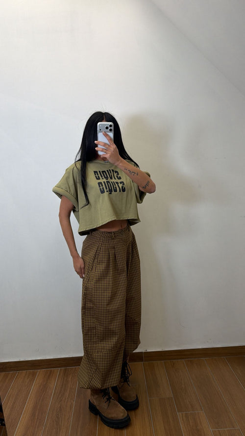 Pantalone a quadretti Kaky