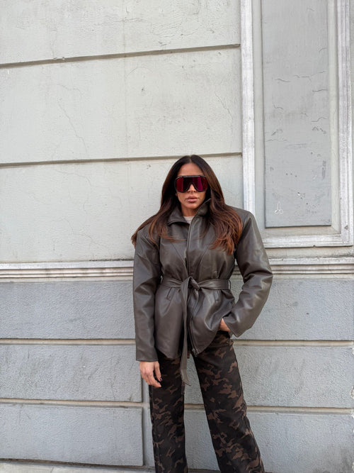 Jacket in ecopelle Ilary